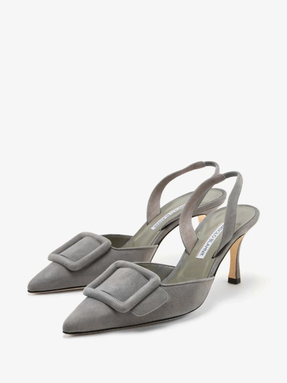 Manolo Blahnik Maysli slingback pumps Gray